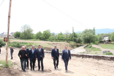 Goranboyda icra başçısı yarasız vəziyyətdə olan körpüyə baxış keçirdi