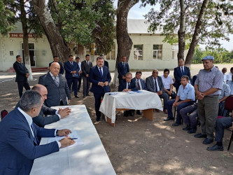 Şəfəq kəndində səyyar qəbul keçirildi