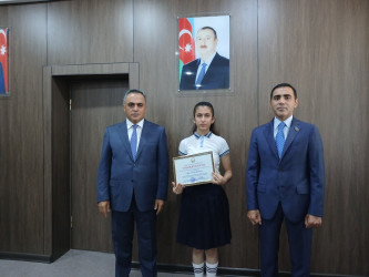 Goranboyda yüksək balnan ali məktəblərə qəbul olan məzunlarla görüş keçirildi