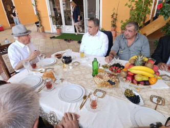Goranboyda yazıçı doğum günü münasibətilə ziyarət olundu