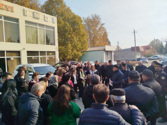 Goranboyda 5 mərtəbəli binada qəzayla bağlı yaranmış vəziyyət nəzarətdədir