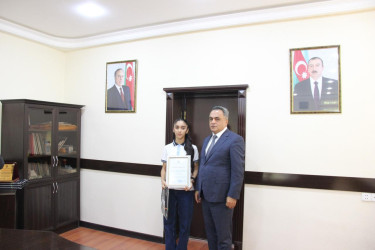 Yüksək nəticə göstərmiş, müxtəlif müsabiqələrdə fərqlənən şagirdlərlə görüş