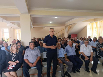 Goranboy şəhərində səyyar qəbul keçirildi