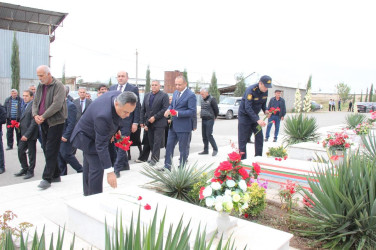 “27 sentyabr-Anım Günü”nün beşinci ildönümü ilə bağlı Dəliməmmədlidə şəhidlərimizin məzarları ziyarət olundu