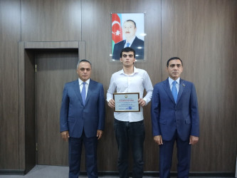 Goranboyda yüksək balnan ali məktəblərə qəbul olan məzunlarla görüş keçirildi