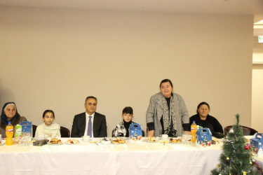 Goranboyda 31 dekabr-Dünya Azərbaycanlılarının Həmrəylik Günü və Yeni ilin gəlişi ilə bağlı, şəhidlərimizin azyaşlı övladları ilə görüş keçirildi