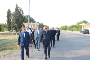 Goranboyda icra başçısı yolun cari təmirindən sonrakı vəziyyətinə baxış keçirdi