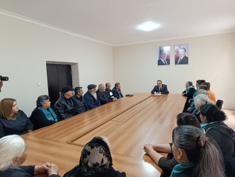 Goranboyda icra başçısı bir qrup şəhid ailələri ilə görüşdü