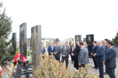 Rəhimli kəndində şəhidlərimizin  məzarları ziyarət edildi