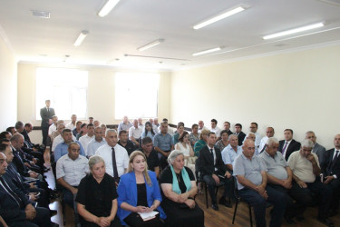 Goranboyda növbəti səyyar qəbul Tatarlı kəndində keçirildi