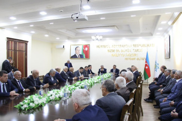Goranboyda Ağsaqqallar Şurasının hesabat iclası keçirildi.